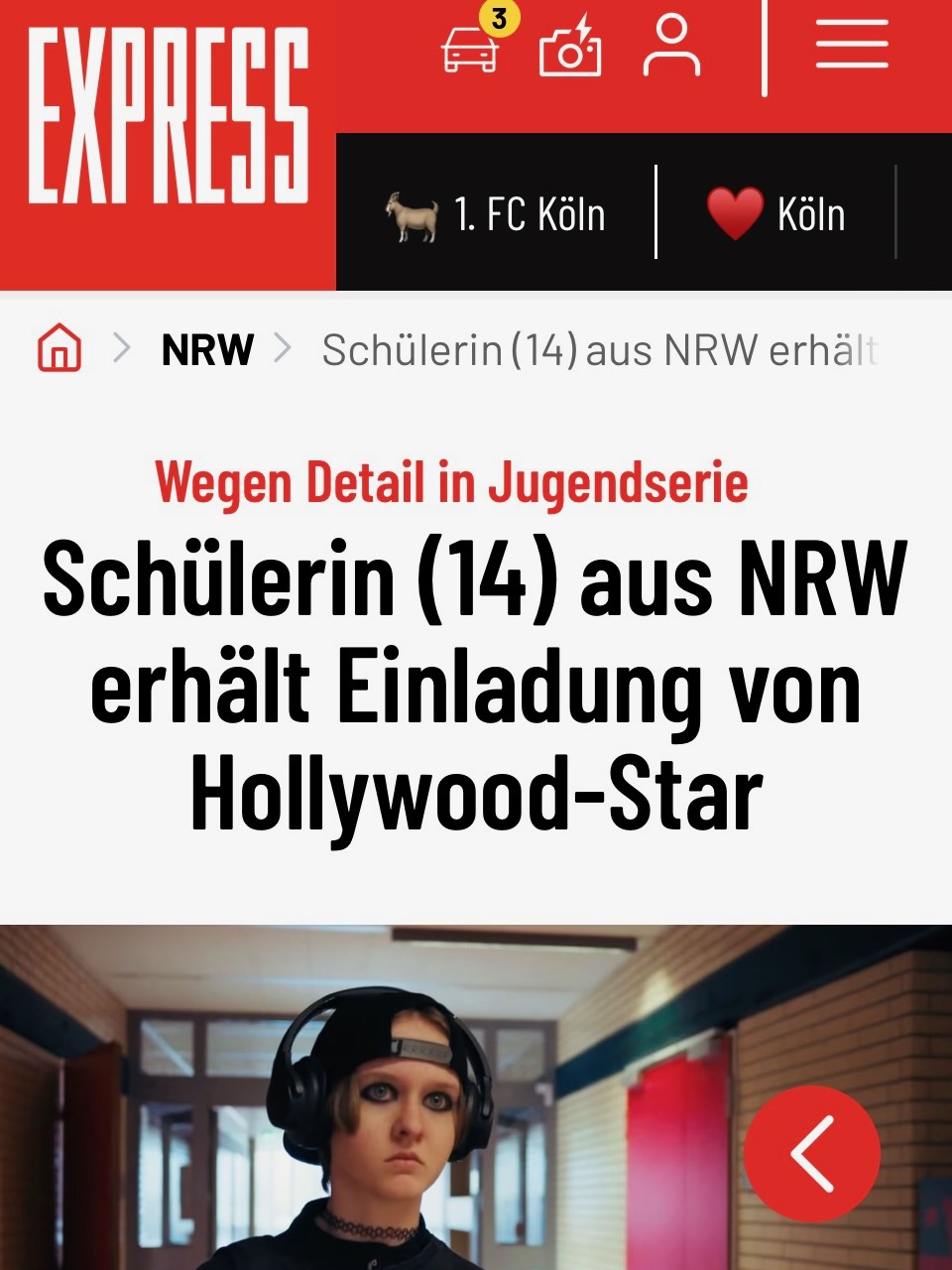 Der EXPRESS berichtet: Hollywood-Star Thomas Nicholas lädt Maribelle zum Wacken Open Air Festival ein.
